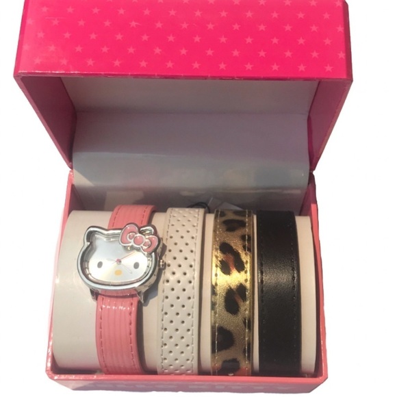 NWT Hello Kitty watch with interchangeable bands - Picture 1 of 6